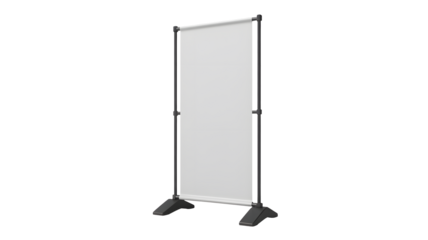Professional exhibition banner stand template for modern event promotion and advertising presentations