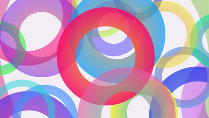 Obraz premium Abstract background with colorful bokeh lights and blue gradient effect