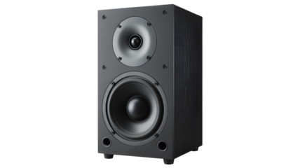 Professional black bookshelf speaker delivering rich, immersive audio for home theater and music enthusiasts