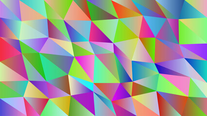 Vibrant abstract geometric pattern with colorful triangles and polygons