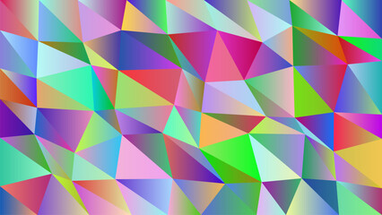 Abstract geometric background with vibrant gradient colors and sharp triangular shapes