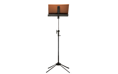 Professional music stand ready for performance, practice and education in a recording studio