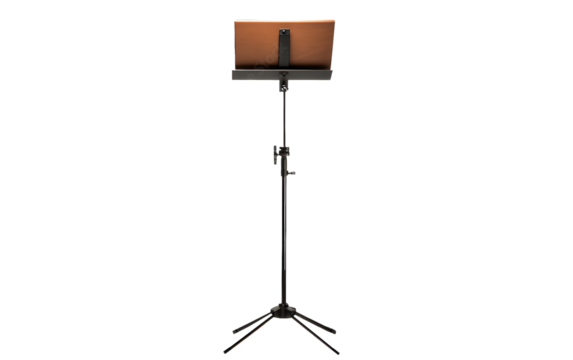 Professional music stand ready for performance, practice and education in a recording studio - Powered by Adobe