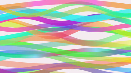 Abstract watercolor brush strokes in vibrant rainbow colors creating a playful pattern
