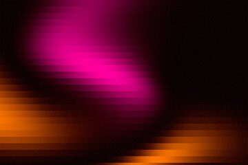 Abstract black orange pink grainy gradient background with retro wave and noise texture for colourful poster banner copy space