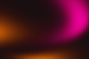 Vibrant black orange pink gradient background with grainy noise texture, retro abstract wave design for poster cover banner copy space