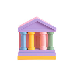 Colorful toy building structure