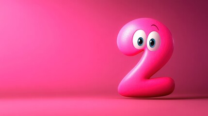 Pink cartoon number two