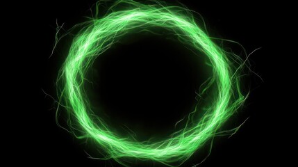 Abstract green circular design