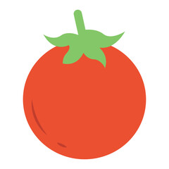 Tomato Vegetable Icon – Healthy Organic Food Illustration