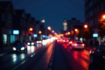 Abstract late-night city lights forming a geometric pattern, illustration, backdrop