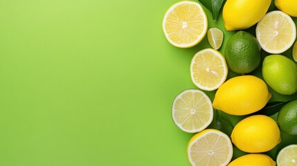 Colorful citrus fruits arrangement