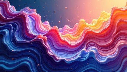 Fluid organic forms creating a swirling, ethereal pattern , illustration, art