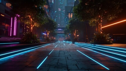 Neon illuminated futuristic backdrop realistic image, ultra hd, high design very detailed