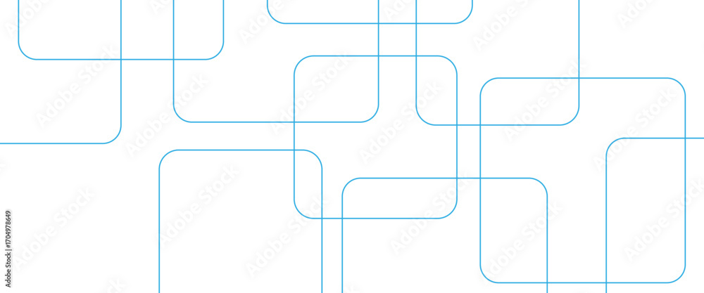 Poster minimal geometric background. dynamic blue shapes composition with white lines. abstract background 