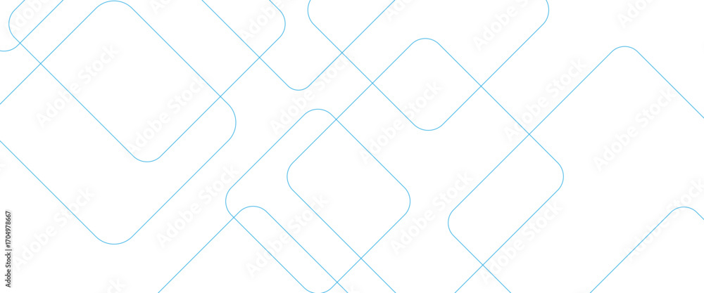 Poster minimal geometric background. dynamic blue shapes composition with white lines. abstract background 