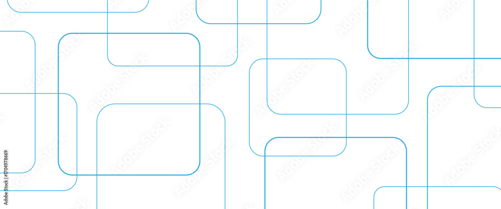 Poster minimal geometric background. dynamic blue shapes composition with white lines. abstract background 