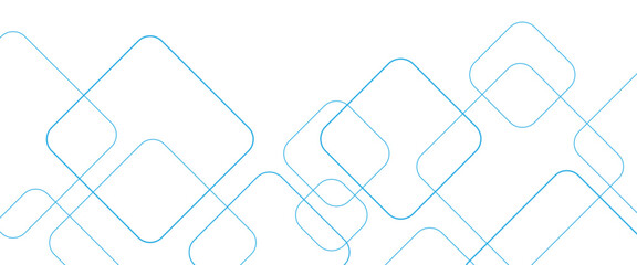 Minimal geometric background. Dynamic blue shapes composition with white lines. Abstract background modern hipster futuristic graphic. Vector