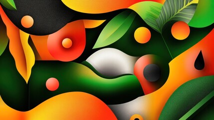 Abstract floral pattern design