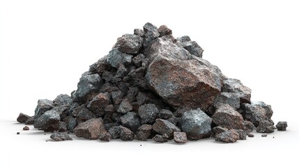 coal isolated on white background