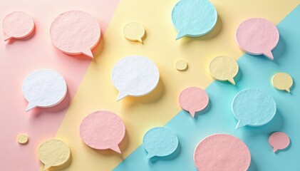 Seamless pastel speech bubble wallpaper pattern , pattern, textile, vibrant