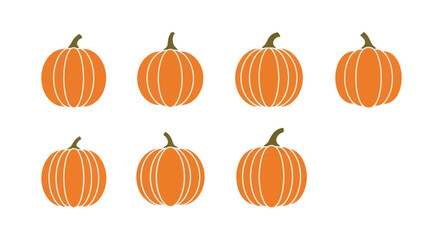 Six Pumpkins in a Row.