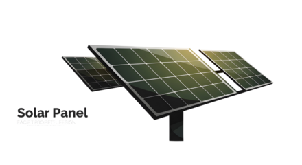 Solar Panels Array for Green Energy Production | Sustainable Technology for Renewable Power Generation