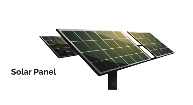 Solar Panels Array for Green Energy Production | Sustainable Technology for Renewable Power Generation