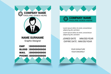 ID card design bundle, Simple business Id card design template, school and Employee ID Card Design Template, Unique, corporate, Abstract professional id card design templates for Employee and others