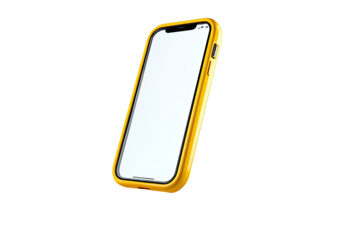 A bright yellow smartphone case
