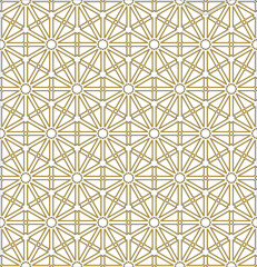 "Seamless Beige Geometric Triangles and Circles Vector Pattern"