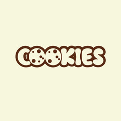 This logo features the word “COOKIE” in a unique design, where the letters “OO” are replaced by illustrations of two round cookies. Cookies evoke a sense of deliciousness, sweetness, and temptation. 