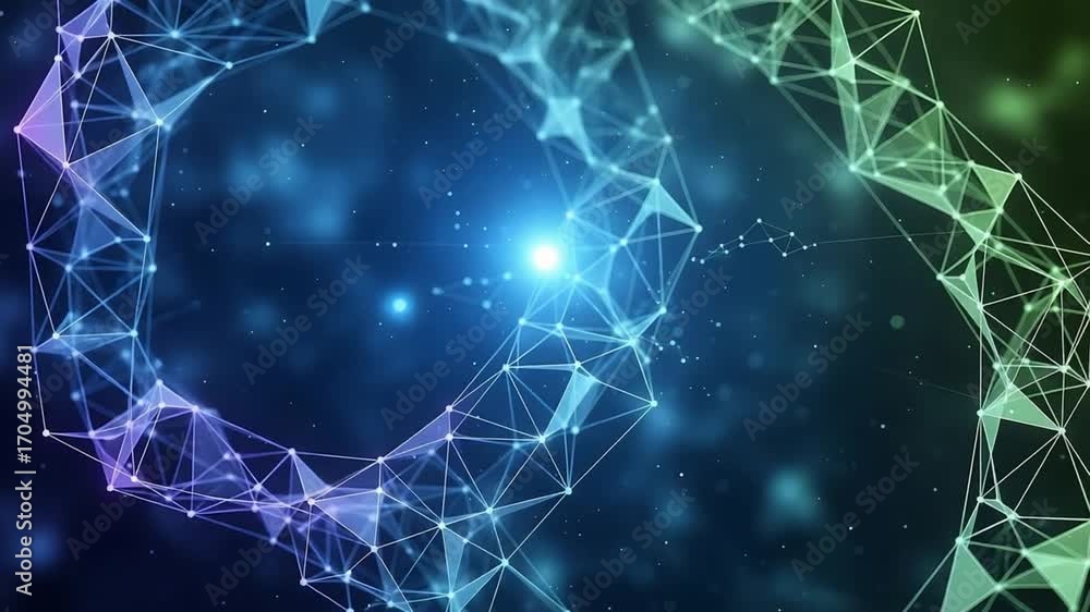 Poster abstract digital network visualization with dynamic geometric structures