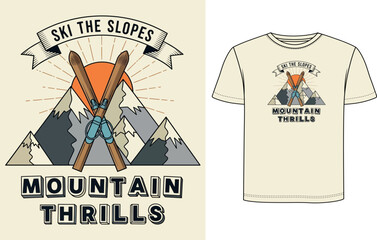 Hiking T Shirt Design