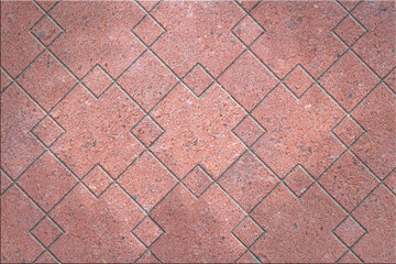 Floor tiles, granite square pattern