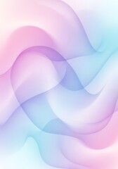 Gentle interplay of translucent flowing gradients and pastel hues design