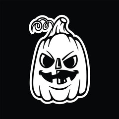 Cartoon Jack O’ Lantern Doodle with a Halloween Vibe