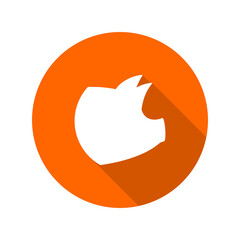 Head of pig silhouette icon isolated on transparent background