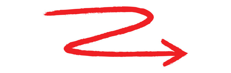 Set vector illustration of hand drawn and curved arrows eps 10