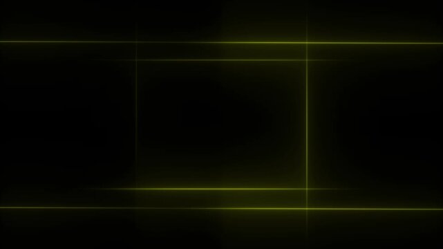 Square neon animation on black background.