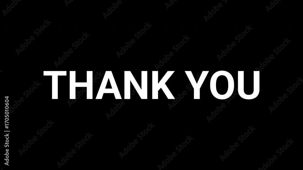 Poster dynamic black and white animation revealing a sincere message of appreciation. 4k text animated vide