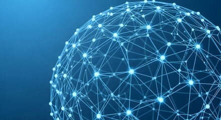 Network Connections - Global Tech Communication Digital Sphere.