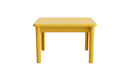 Cheerful yellow table brings a pop of color to your home or office, perfect for any decor