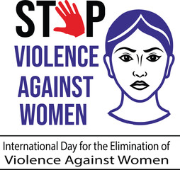 Stop Violence Against Women Vector