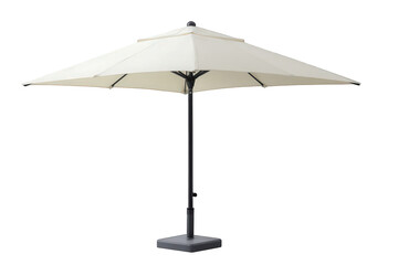 Square patio umbrella isolated on transparent background