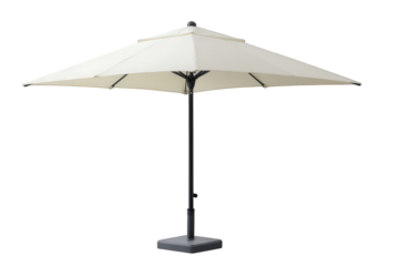 Square patio umbrella isolated on transparent background