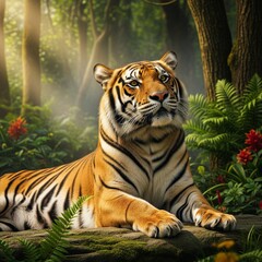 Obraz premium tiger in the wild