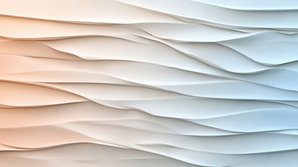 Gentle pastel gradient with flowing waves creates soothing abstract background