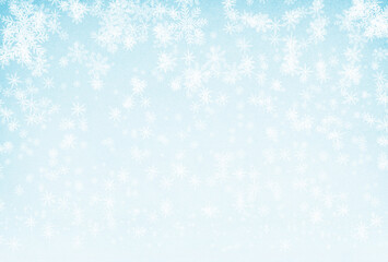 Festive Christmas  background with snowflakes