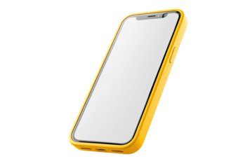 Bright yellow phone case